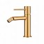Grifo de bidet monomando Monza oro cepillado de Imex
